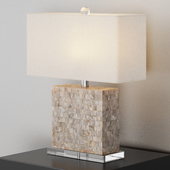 Table lamp with mother of pearl Louvre Home Walt