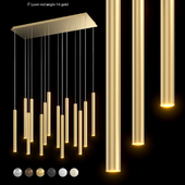 Pendant lamp IT-Laser-rectangle-14-gold