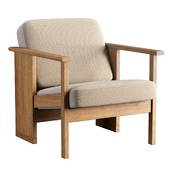 block arm chair