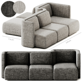GALA Modular fabric sofa Composition 3 by Saba Italia