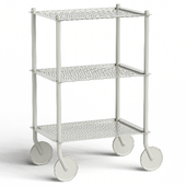 Flow trolley, 3-layer, gray
