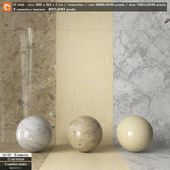 Marble slab & Seamless texture Set 197