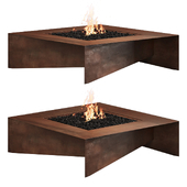 Fold 48 Modern Fire Table by Paloform