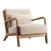 Hertford Upholstered Linen Blend Accent Chair