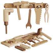 OdinParker Handmade Wooden Building Tool Set 2