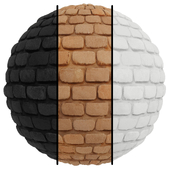 FB771 CERACLAD Fiber Cement, Jeweluck Brick | 3MAT | PBR | Seamless