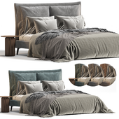 Soft Bed bedroom furniture bed upholstered full bed frame king size bed