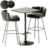 Casual High Square Table by Bene and KFF GAIA Barstool