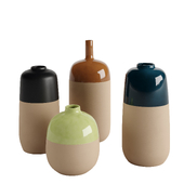 Set decorative ceramic vases