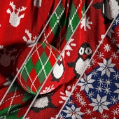 Christmas Knitted Fabric Material-11