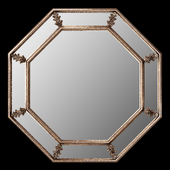 1960s French Giltwood Octagonal Wall Mirror