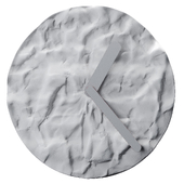 Haoshi Design Crinkle Paper X CLOCK | Настенные Часы Мятая Бумага