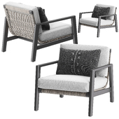 Mesa aluminum lounge chair by RH