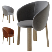 nebula wood chair by miniforms