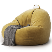 Cozy Bean Bag Set with Expanded Polypropylene Beans Filled for Home