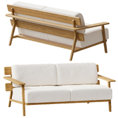 PARALEL 2 seater garden sofa By POINT