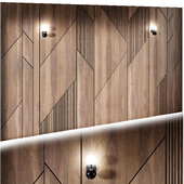 Wooden 3D wall panel