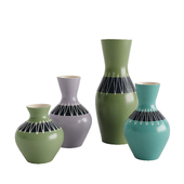Hornsea slipware vases