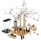 Decorative set with chess