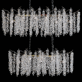 Designer crystal chandelier in the form of grapes
