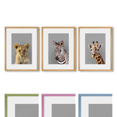 Set of posters "Animals of Africa"