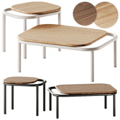 DESERT Wooden Coffee Table set by Joyf