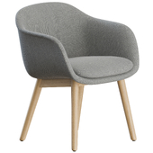 Fiber Conference Armchair Wood by Muuto