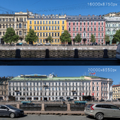 Panoramas on the facades of St. Petersburg v4