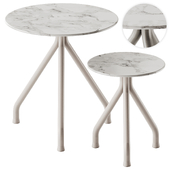 ACADEMY Aluminum Side Tables by Flexform