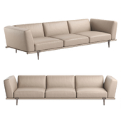 Italian sofa 5614311 from Poltrona Frau with sloping armrest