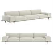 Italian sofa 5614381 from Poltrona Frau with wide armrests