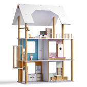 Wooden dollhouse How