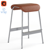 Avenue faux leather bar stool
