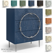 Chest of drawers Art Color leaves with 3 drawers Style