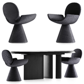 Table and chairs Bonaldo Padiglioni Youpi