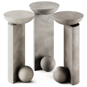 Coito Sculptural Side Table by Pedro Paulo Venzon