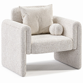 PROMENADE CHAIR IN IVORY BOUCLE