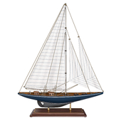 Decorative sailing yacht Velsheda 1933