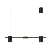 Modern Linear Chandelier Mid Century Dinning Room Light Fixture Adjustable Chandelier (3 heads)