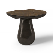 Small Bronze Mushroom Side Table
