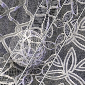 Floral Lace & Guipure Embroidery Fabric-15