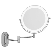 Double-sided cosmetic wall mirror