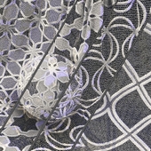 4 Lace fabric with geometric design-vol16