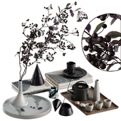 JAPANDY DECORATIVE SET WITH BRANCH WITH BERRIES