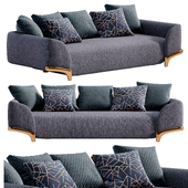 Linen Upholstered Sofa by Homary