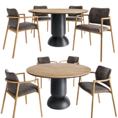 Ludo Dining Table and Lord Dining Armchair