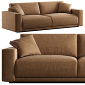 RH Bella leather sofa 2 seat