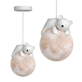 LED pendant lights in the shape of a bear