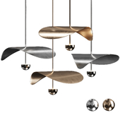 Bonnie Cluster Pendant Light with Brass and Nickel Metal Material