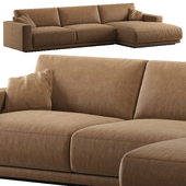 RH bella sofa chaise-longue sectional leather